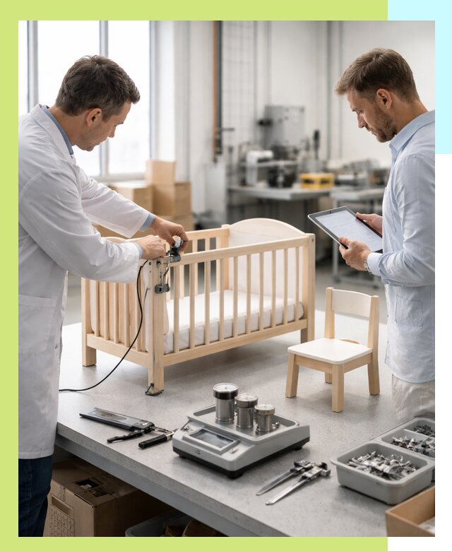 Сертификация детской мебели и проверка безопасности в Дмитрах