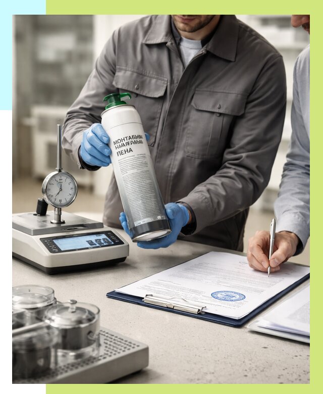 Сертификация монтажной пены в Дмитрах от 16080 р. | Алешин-Дмв