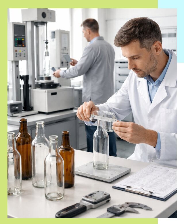 Сертификация стеклянных бутылок и сопутствующей упаковки в Дмитрах