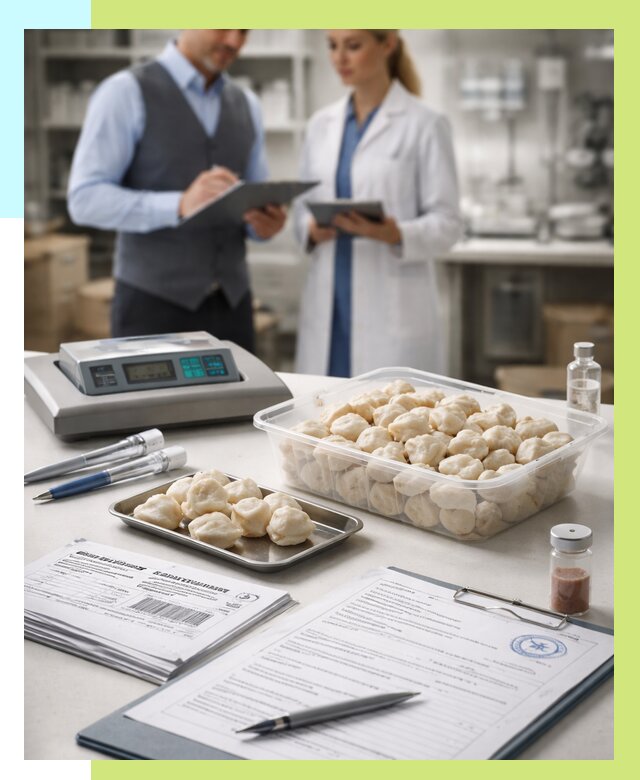 Сертификация пельменей в Дмитрах от 16080 р. срочно | Алешин-Дмв