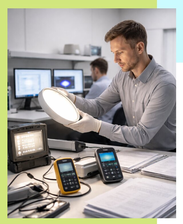 Сертификация светильников в Дмитрах: испытания и оформление