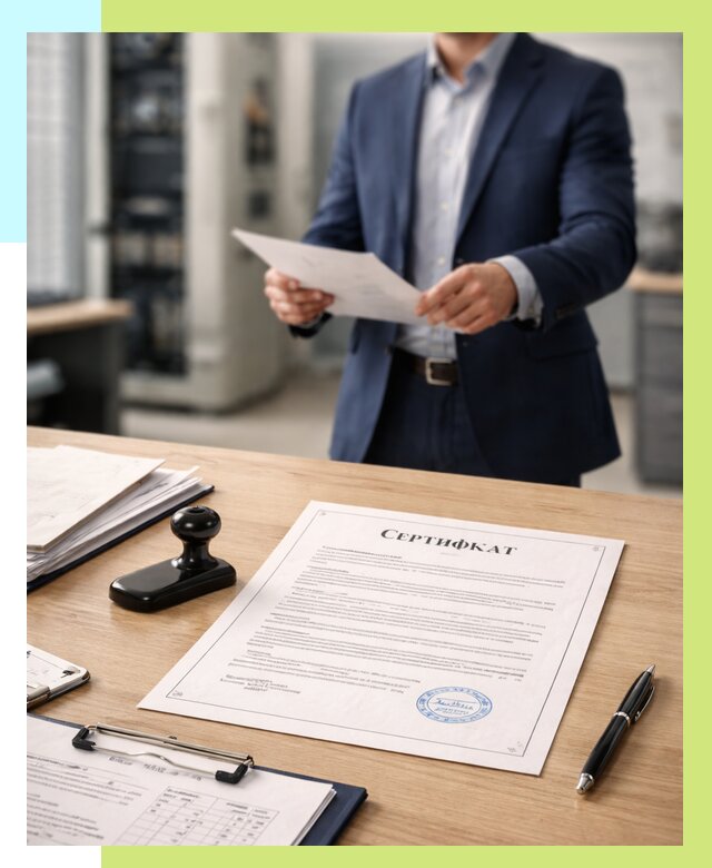 Сертификат на оборудование в Дмитрах от 16080 р. | Алешин-Дмв