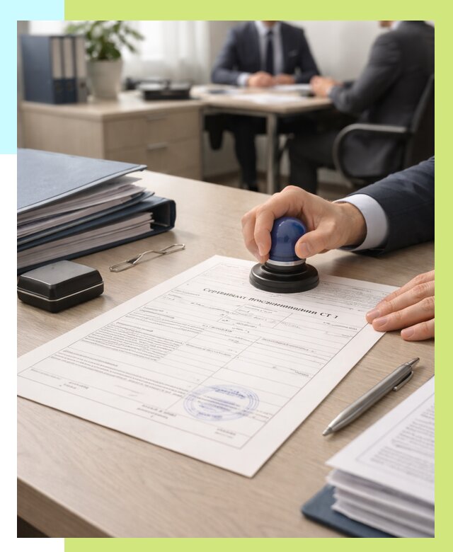 Сертификат происхождения СТ 1 в Дмитрах от 4824 р. | Алешин-Дмв