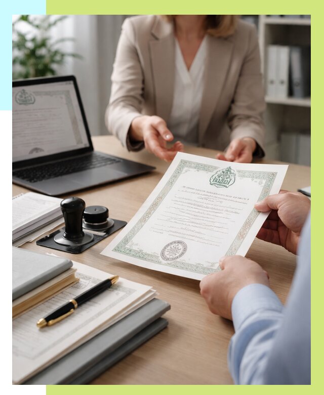 Халяль сертификат в Дмитрах, получить от 16080 р. | Алешин-Дмв