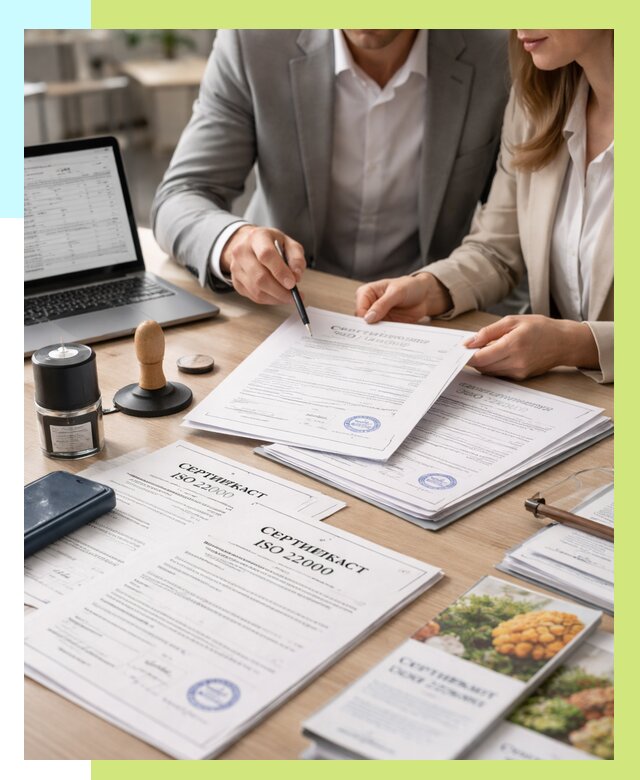 Сертификат ISO 22000 в Дмитрах от 42880 р. под ключ | Алешин-Дмв