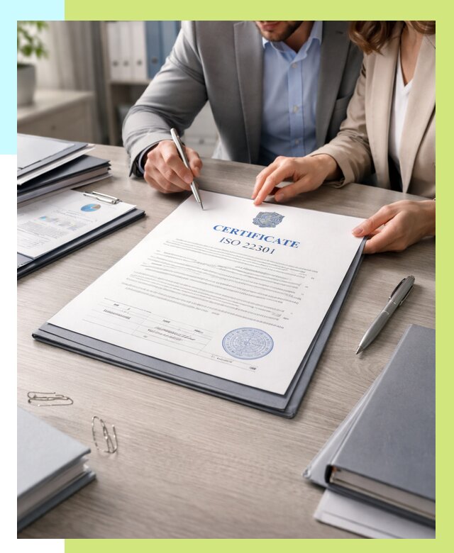 Сертификат ISO 22301 в Дмитрах от 48240 р. | Алешин-Дмв срочно