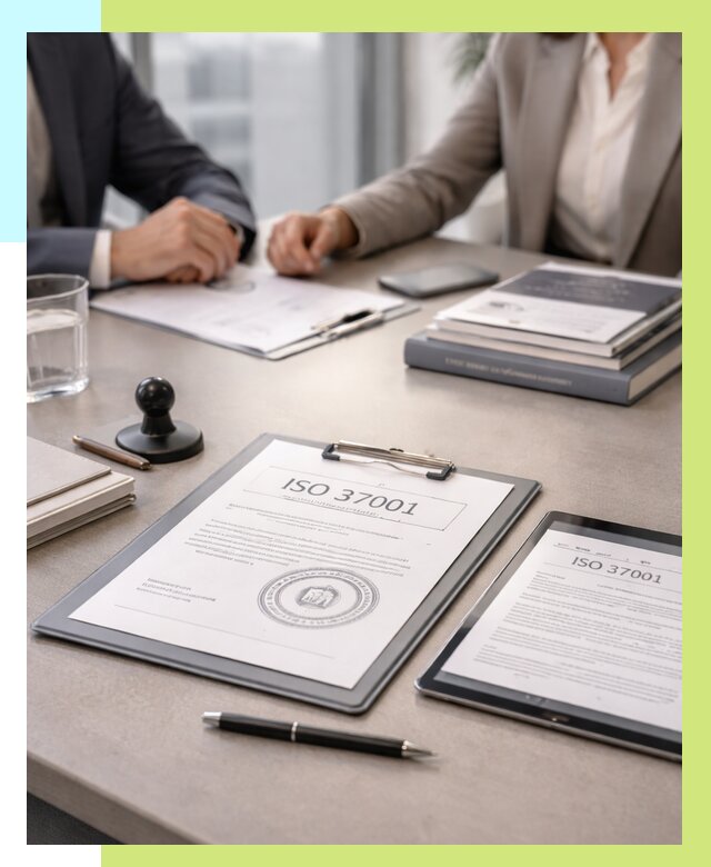 Сертификат ISO 37001 в Дмитрах оформить от 128640 р. Алешин-Дмв
