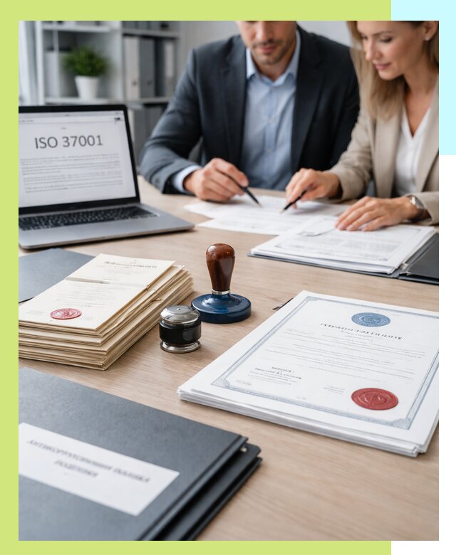 Получение сертификата ISO 37001 по системе борьбы с коррупцией в Дмитрах